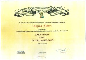 Év vállalkozója 2015